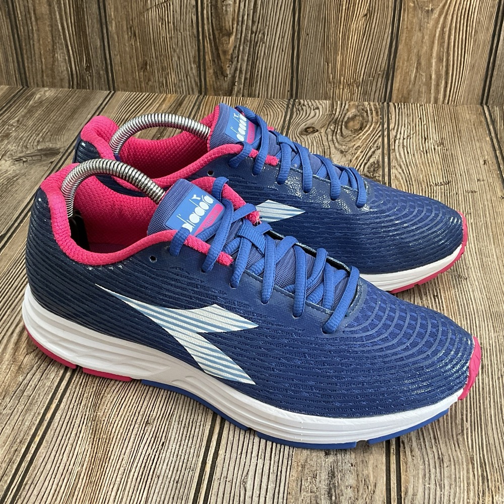 Diadora Blue Lace Up Tennis Walking Running Sneakers Shoes Women's Size 9.5